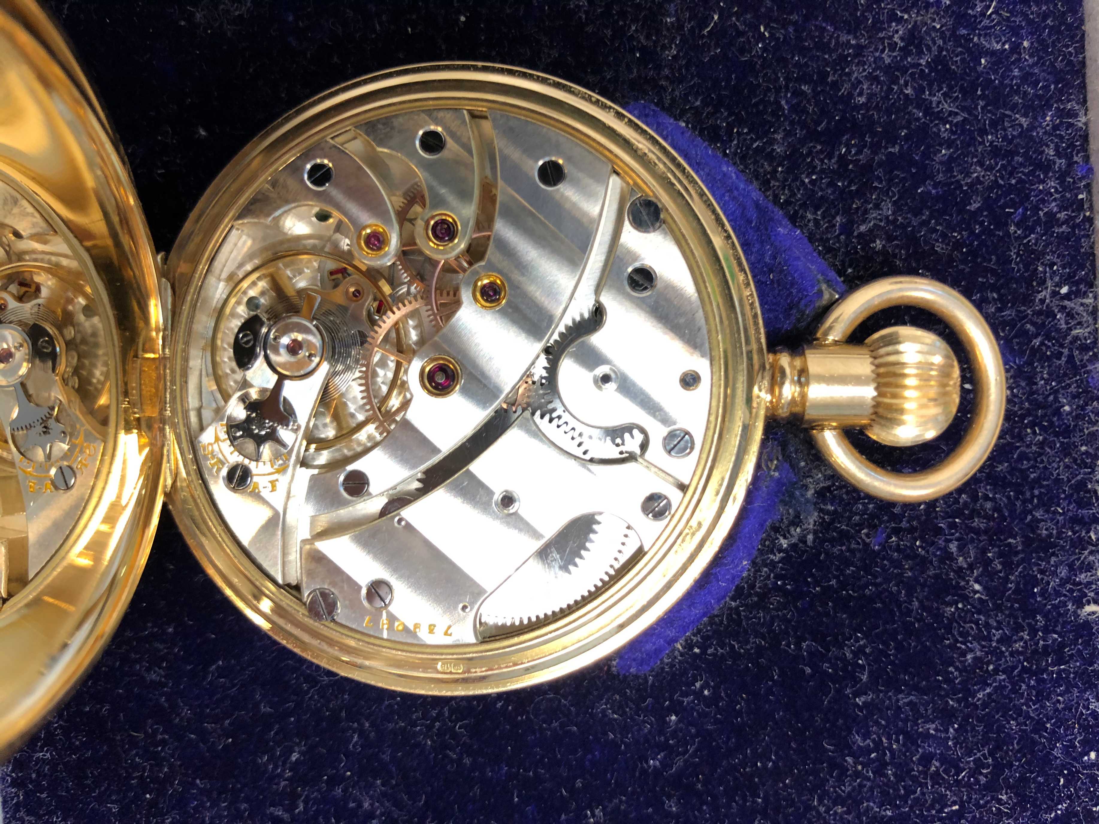 An 18ct gold half hunter pocket watch, Paul Ditisheim - Image 11 of 11