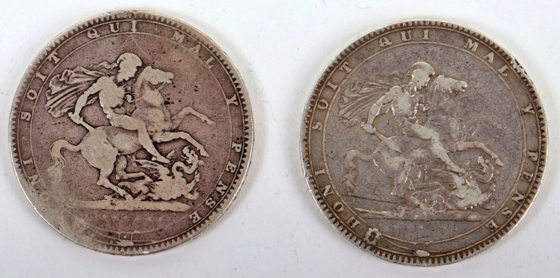 George III Crown 1818 and 1819 - Bild 2 aus 2