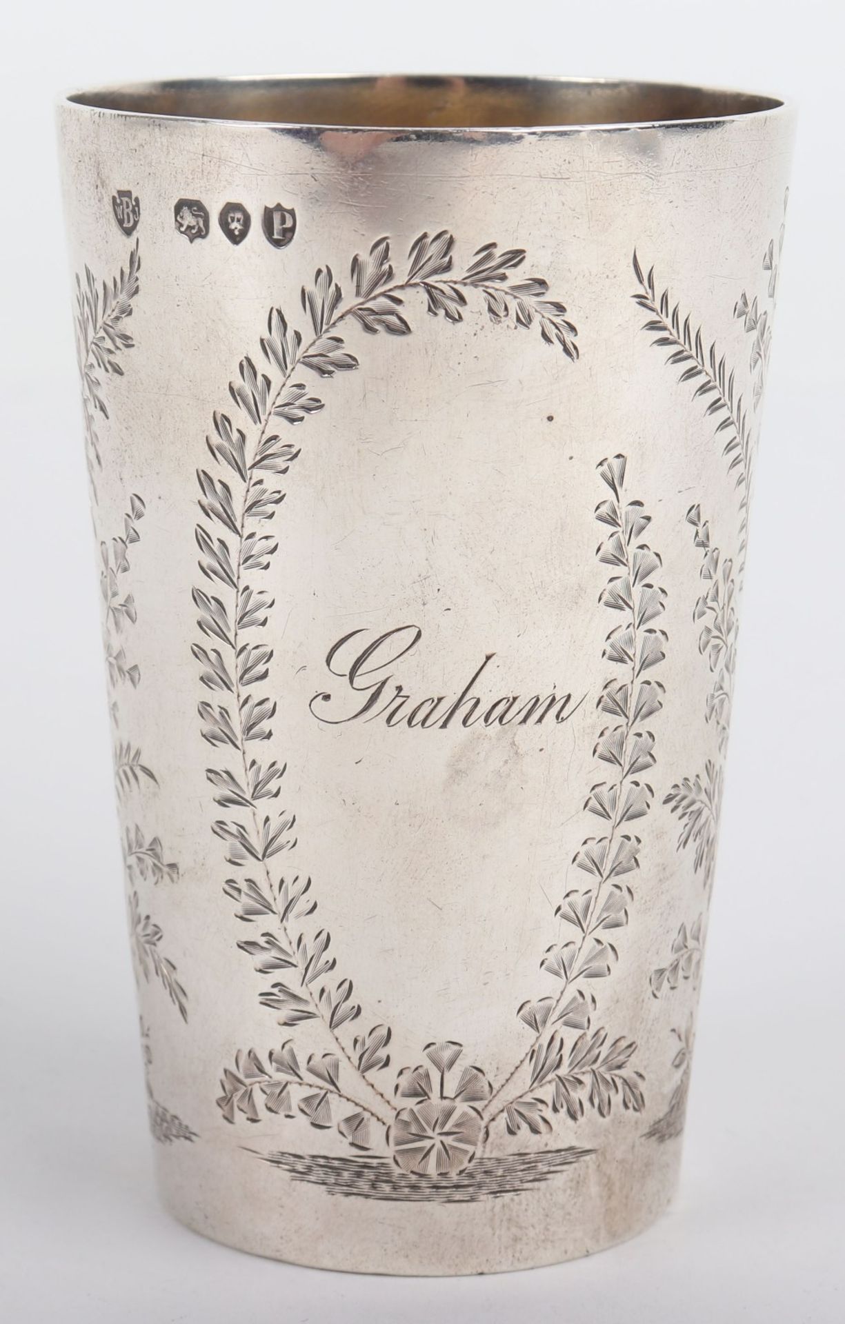 A Victorian silver beaker, Edward Barnard & Sons, London 1890