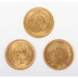 Three Iranian Quarter Pahlavi coins