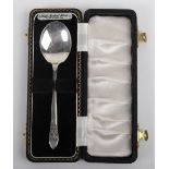 A silver spoon in case, Birmingham 1960,