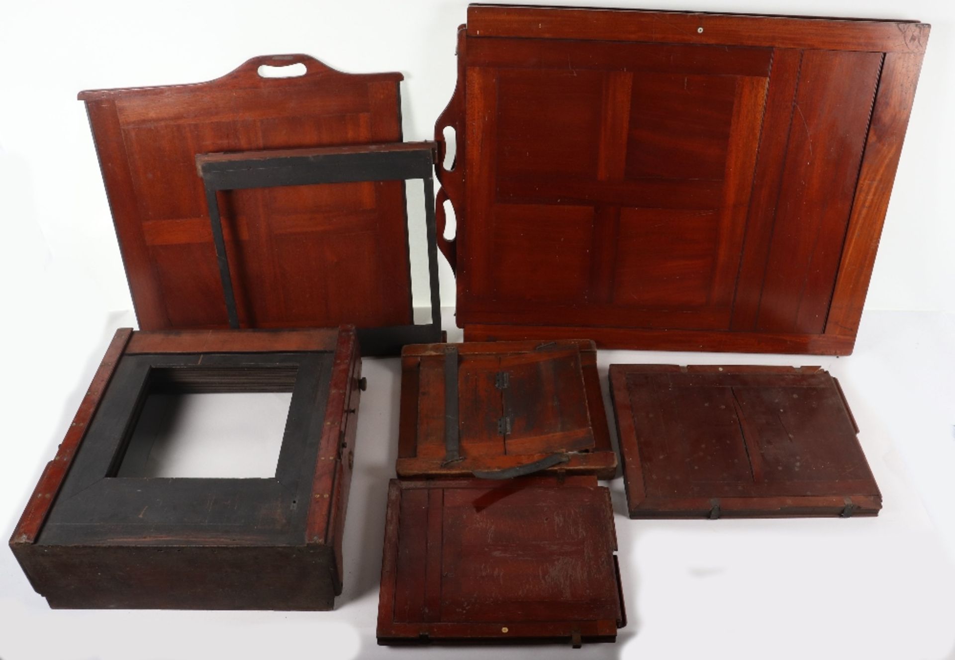 A 19th century mahogany plate camera (no lens), parts only - Bild 8 aus 12