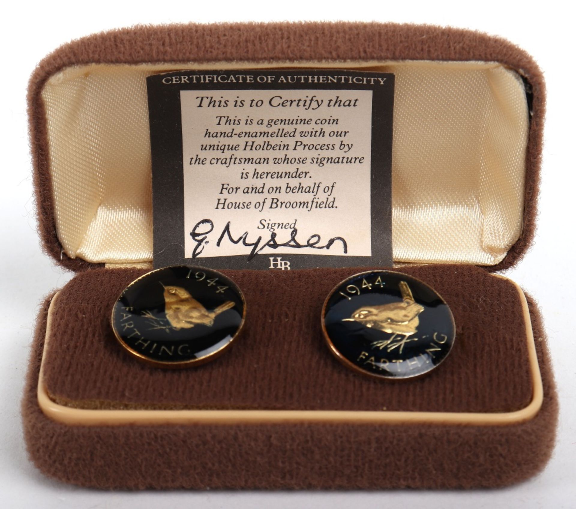 A pair of 15ct gold cufflinks (3.76g) - Bild 8 aus 12