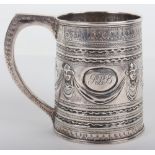 A Georgian silver mug, London 1807