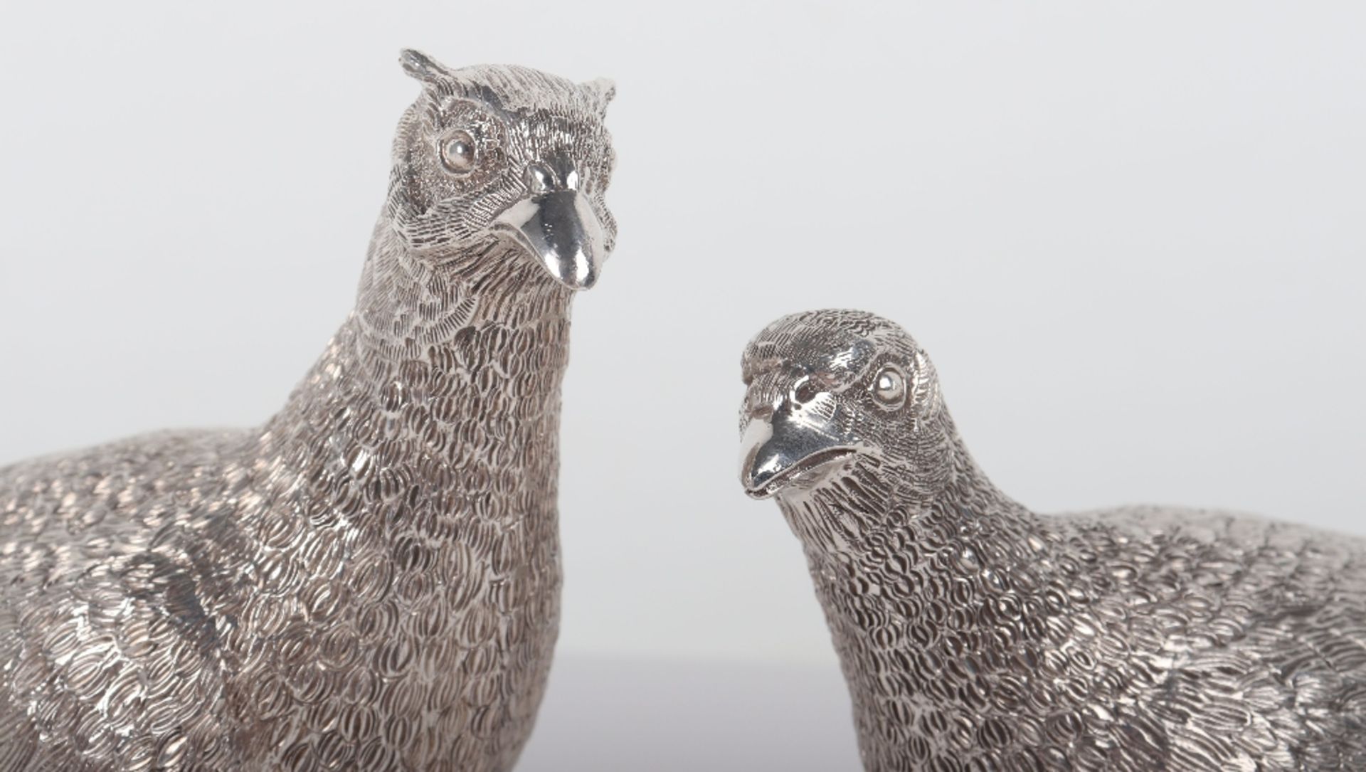 A pair of silver pheasants, modern, male and female - Bild 2 aus 7