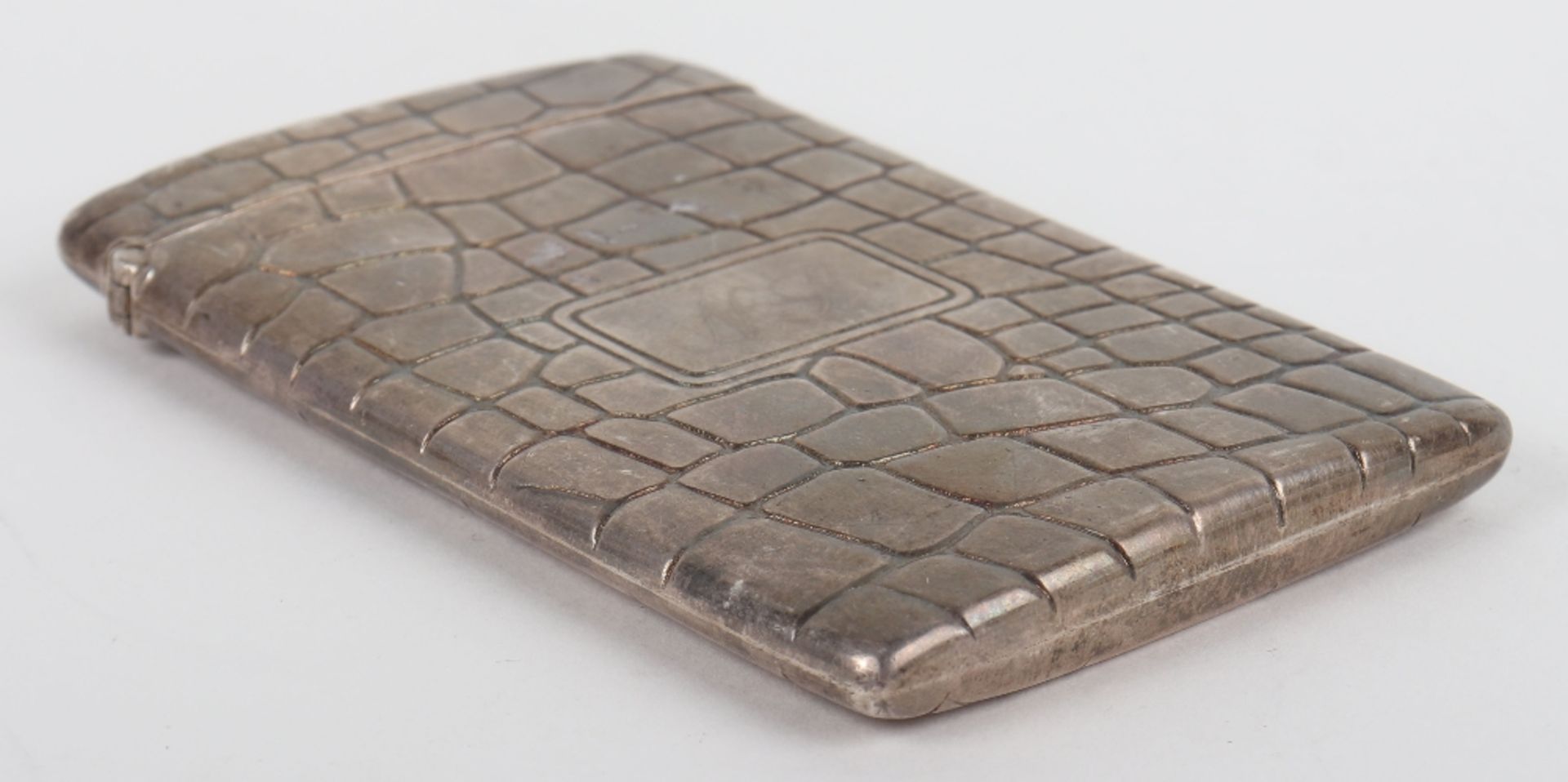 An unusual modern silver card case - Image 6 of 6