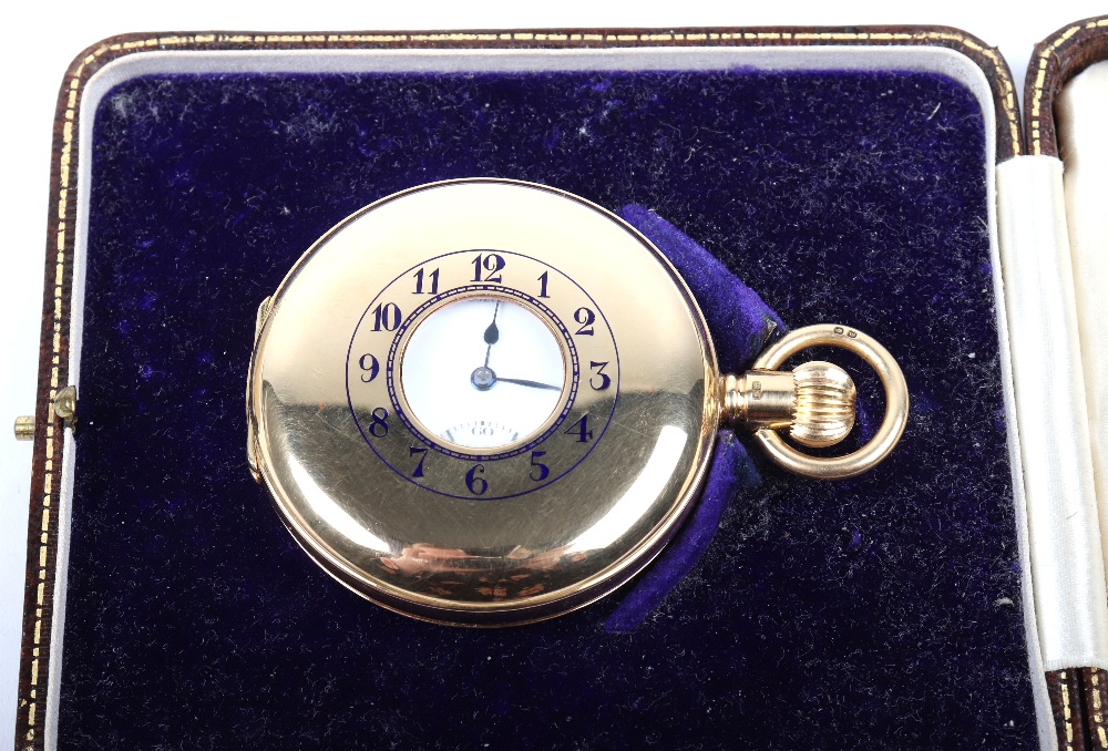 An 18ct gold half hunter pocket watch, Paul Ditisheim - Image 3 of 11