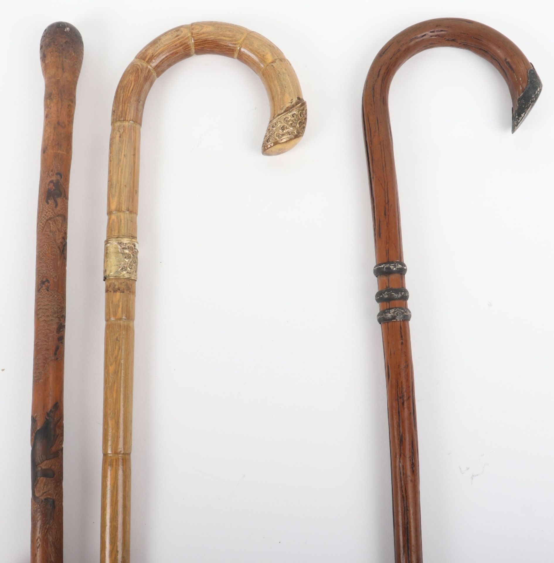 Two walking sticks and a walking cane - Bild 4 aus 10