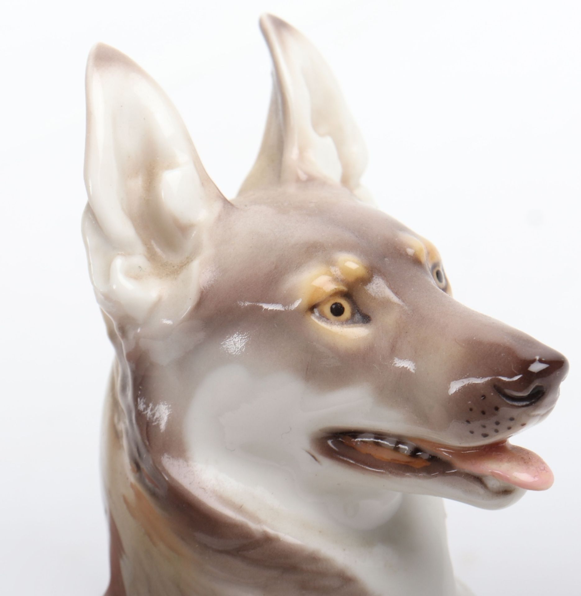 A 1930’s Allach style porcelain dog, by Karner - Image 6 of 8