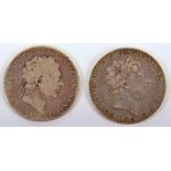 George III Crown 1818 and 1819