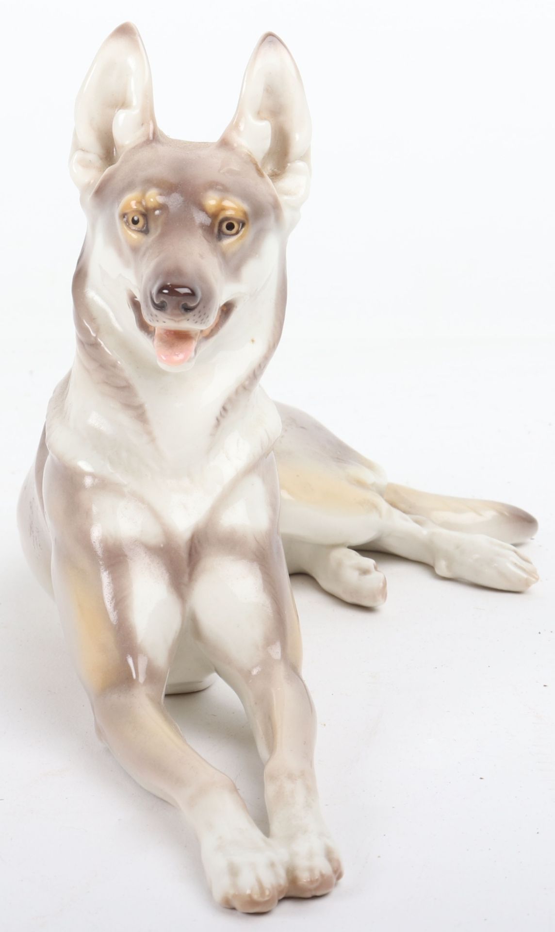 A 1930’s Allach style porcelain dog, by Karner - Image 5 of 8