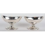 A pair of silver salts, D&J Wellby Ltd, London 1910