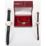 A 9ct gold ladies Atlantic wristwatch, 8.2g