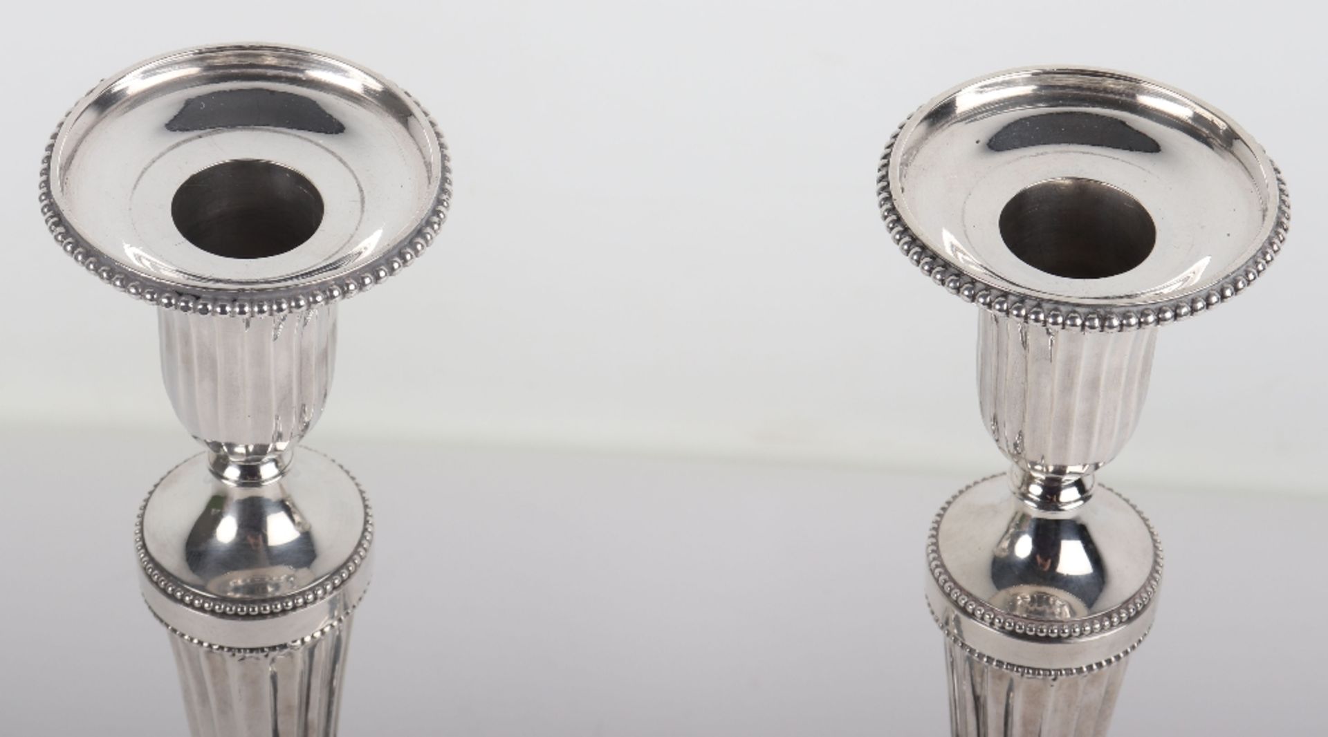 A pair of Victorian silver candlesticks, London 1880, Martin Hall & Co - Image 8 of 8