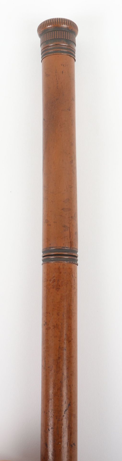 An Edwardian malacca ‘tipplers’ walking cane - Bild 6 aus 10