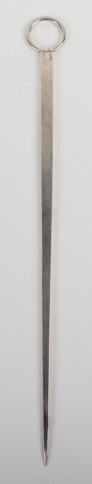 A Georgian silver meat skewer, London 1797