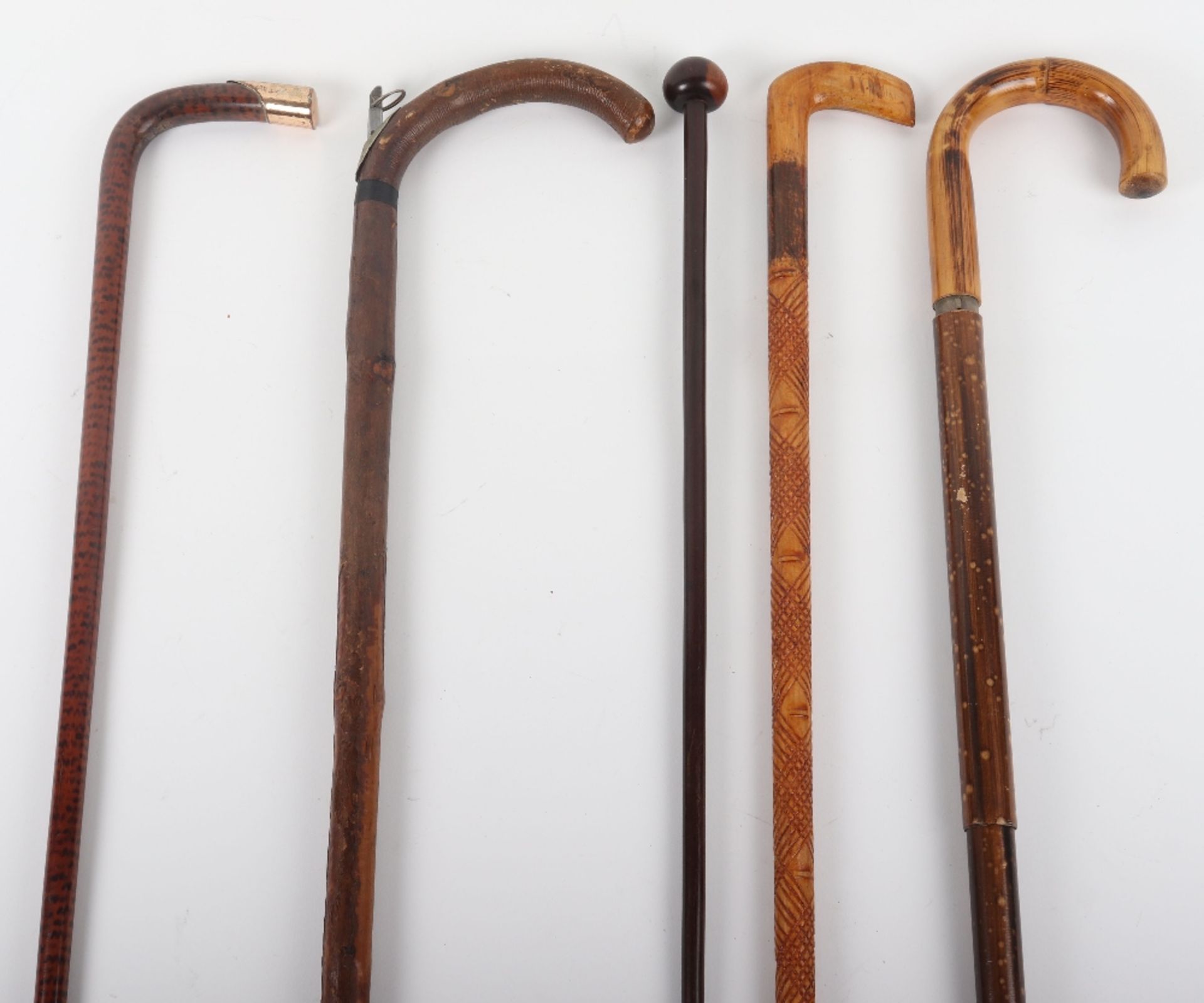 An Edwardian walking stick with scaled rule (af) - Bild 3 aus 4