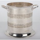 An early 20th century silver champagne stand, Alexander Clarke & Co Ltd