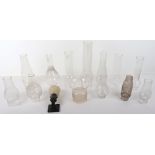 A box of oil lamp glass chimneys