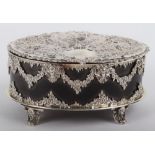 A fine Victorian silver tortoiseshell casket, George Fox, London 1893