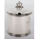 A Victorian silver mustard pot, William Evans, London 1864