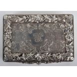 A Victorian heavy silver snuff box, Charles Rawlings & William Summers, London 1845