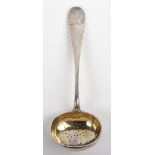 A Russian silver tea strainer, R. Veyde Moscow 1891