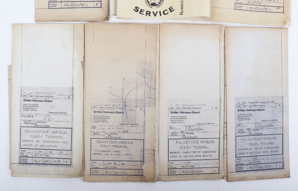 British Railways Board 1970’s plan of Folkestone Harbour Ferry Terminal Site Plan - Image 2 of 11
