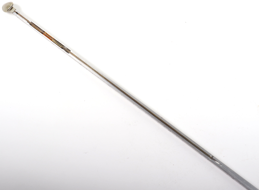 An Edwardian walking stick with spirit level and scaled ruler - Bild 16 aus 17