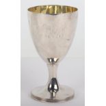 A Georgian silver goblet, Samuel Meriton, London 1790