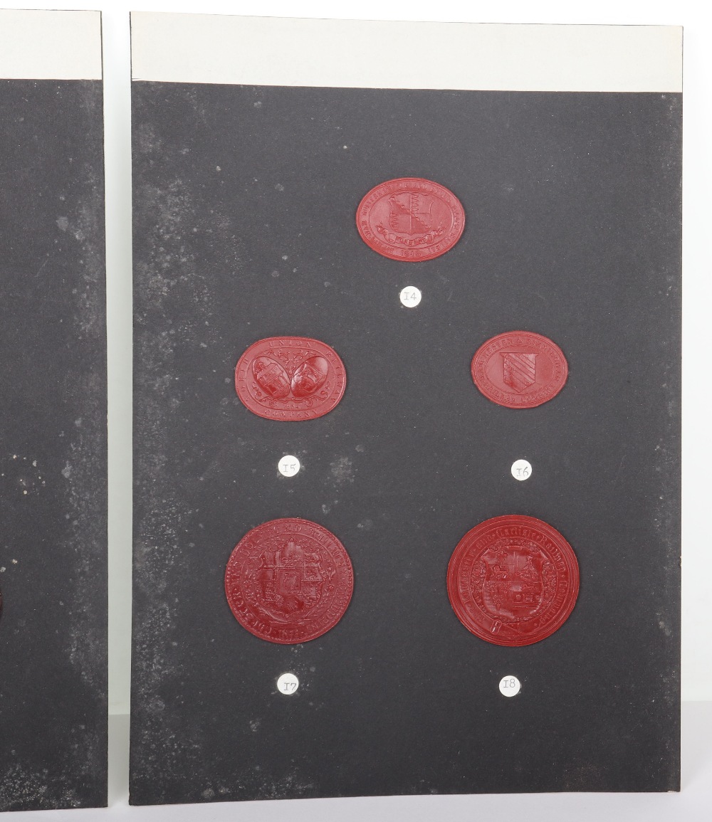 A fine selection of 18th and 19th century wax seal impressions of Railway and Canal company seals - Image 3 of 4