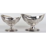 A pair of big and small Georgian silver sweet baskets, Peter & Anne Bateman, London 1796
