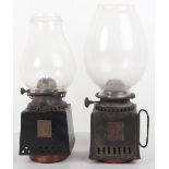 Two Silber & Fleming oil lamps