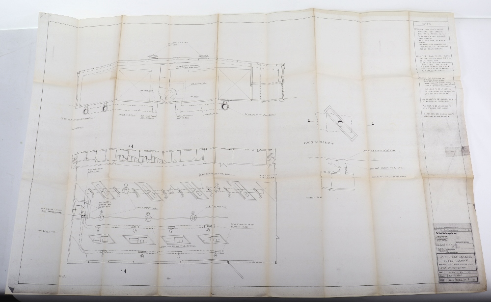 British Railways Board 1970’s plan of Folkestone Harbour Ferry Terminal Site Plan - Image 10 of 11