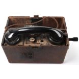 WW2 German Bakelite M33 Field Phone