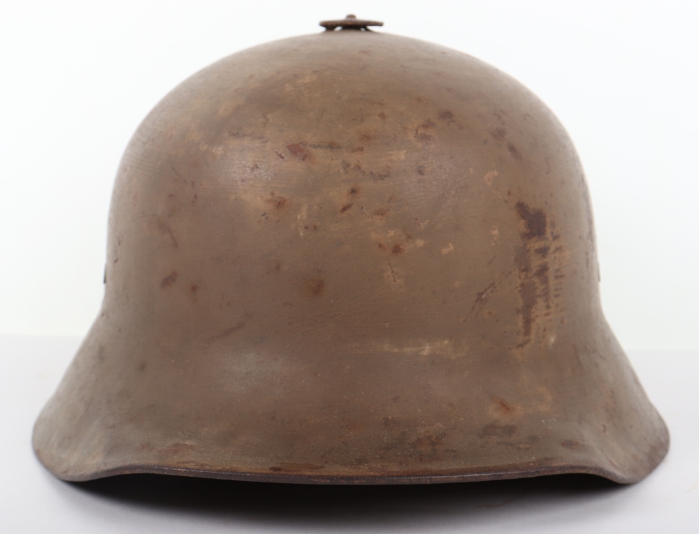 Rare WW1 Austrian Berndorfer Steel Combat Helmet - Image 11 of 11