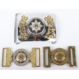 3x Irish Guards Waist Belt Clasps