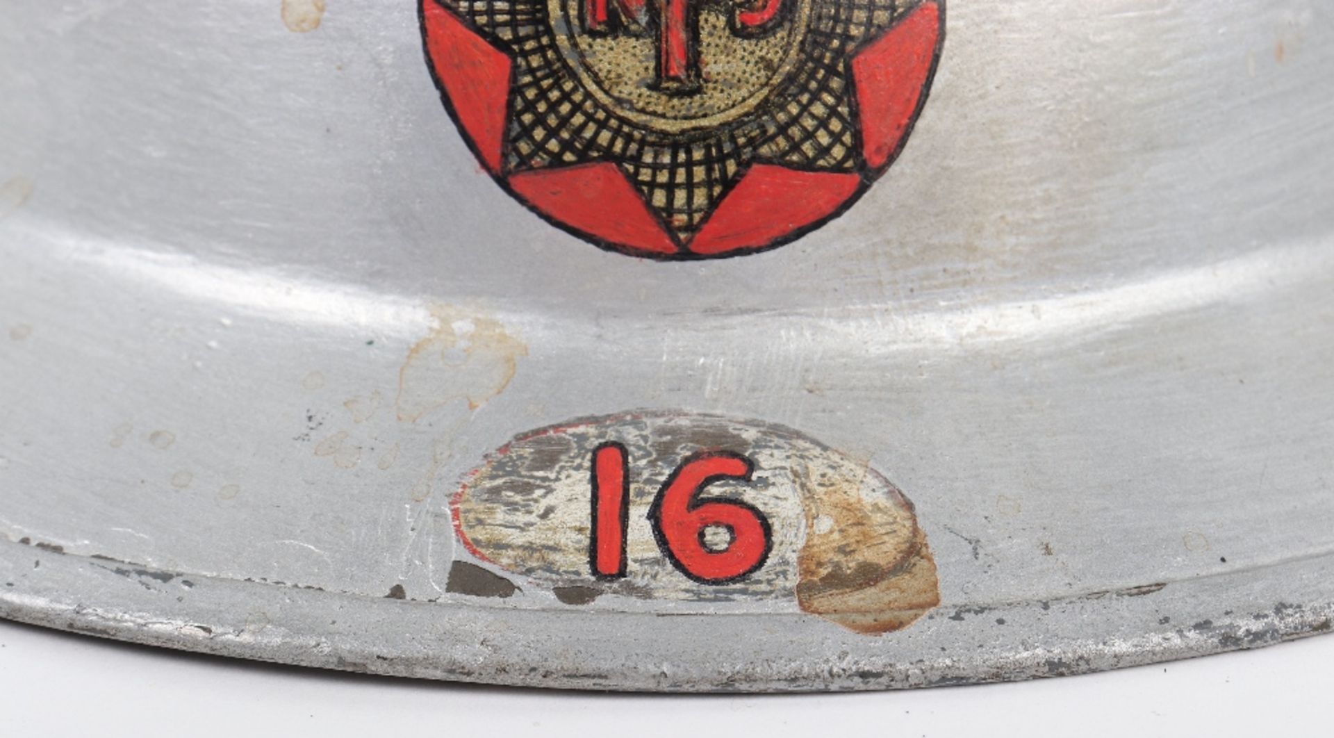 WW2 British National Fire Service Steel Helmet - Image 3 of 8