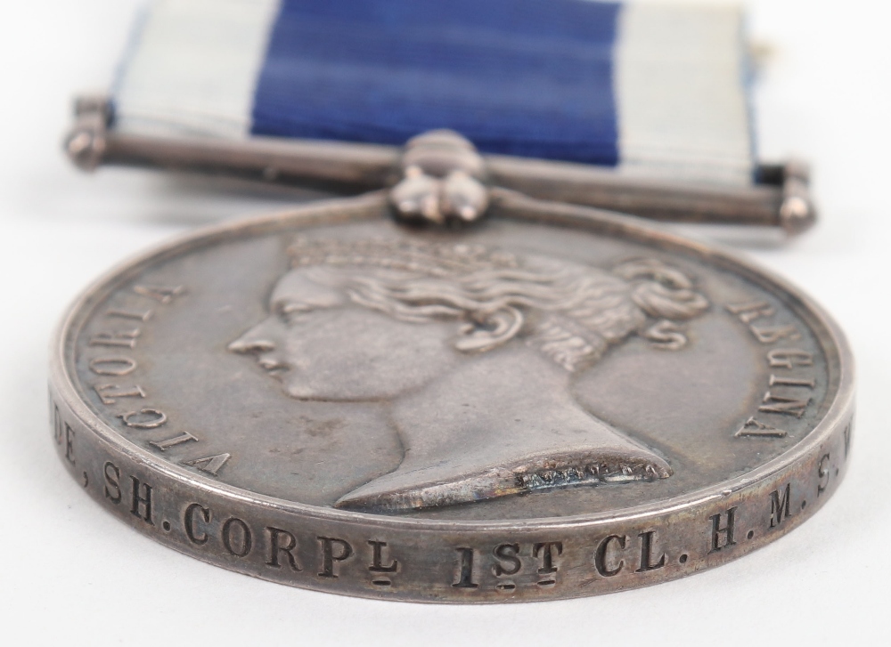 Victorian Naval Long Service Good Conduct Medal HMS Wanderer - Image 2 of 3