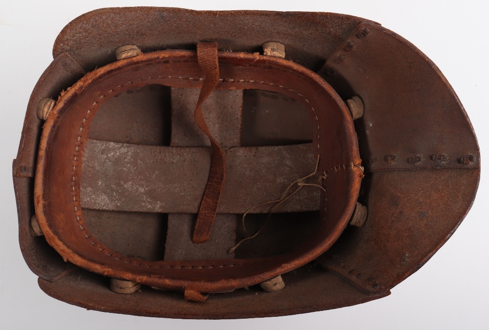 Extremely Rare WW1 British Tank Crew Protective Helmet - Image 3 of 21