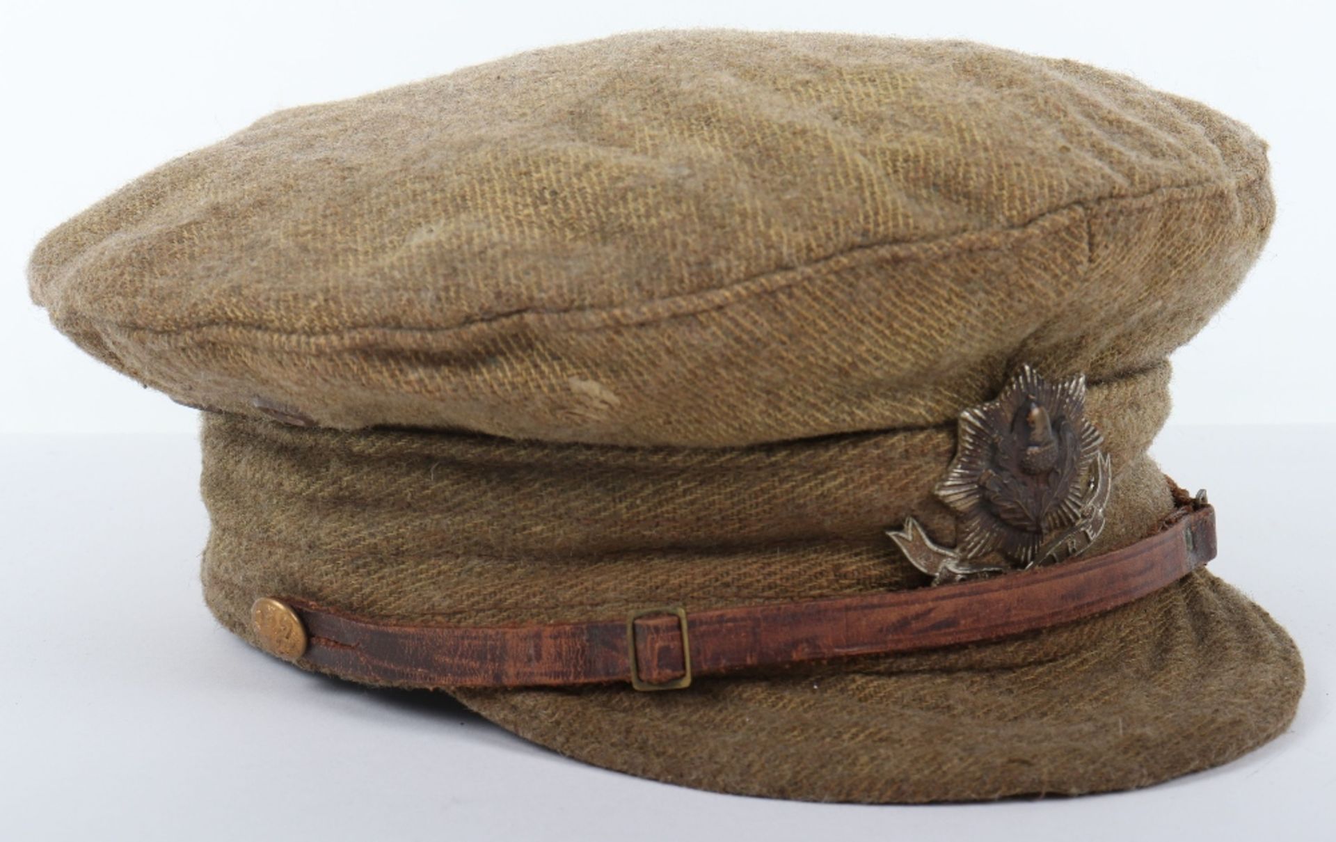 WW1 British Cheshire Regiment Other Ranks Trench Cap - Bild 4 aus 7