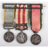 Victorian Crimea and Indian Mutiny Miniature Medal Group of Three