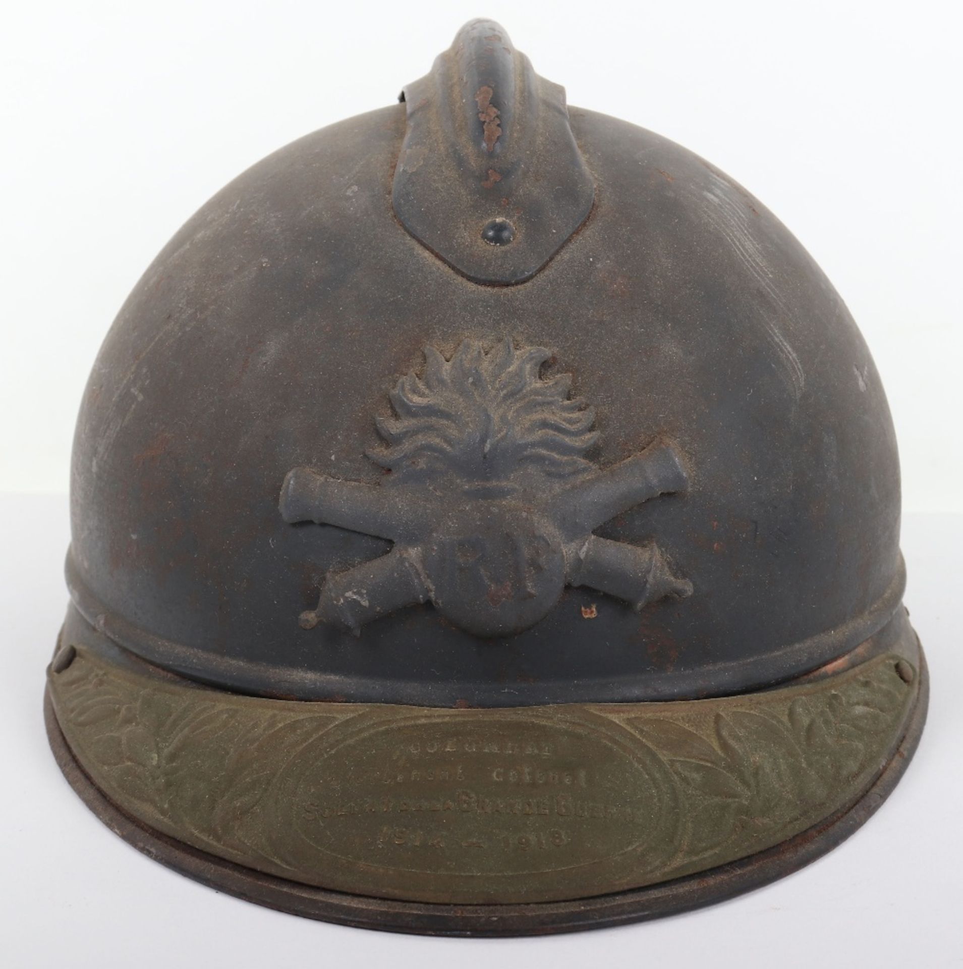 WW1 French Artillery Adrian Pattern Steel Helmet