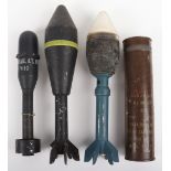 Selection of Inert Mortars and Projectiles