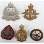 5x Good New Zealand Corps Regiments Cap Badges
