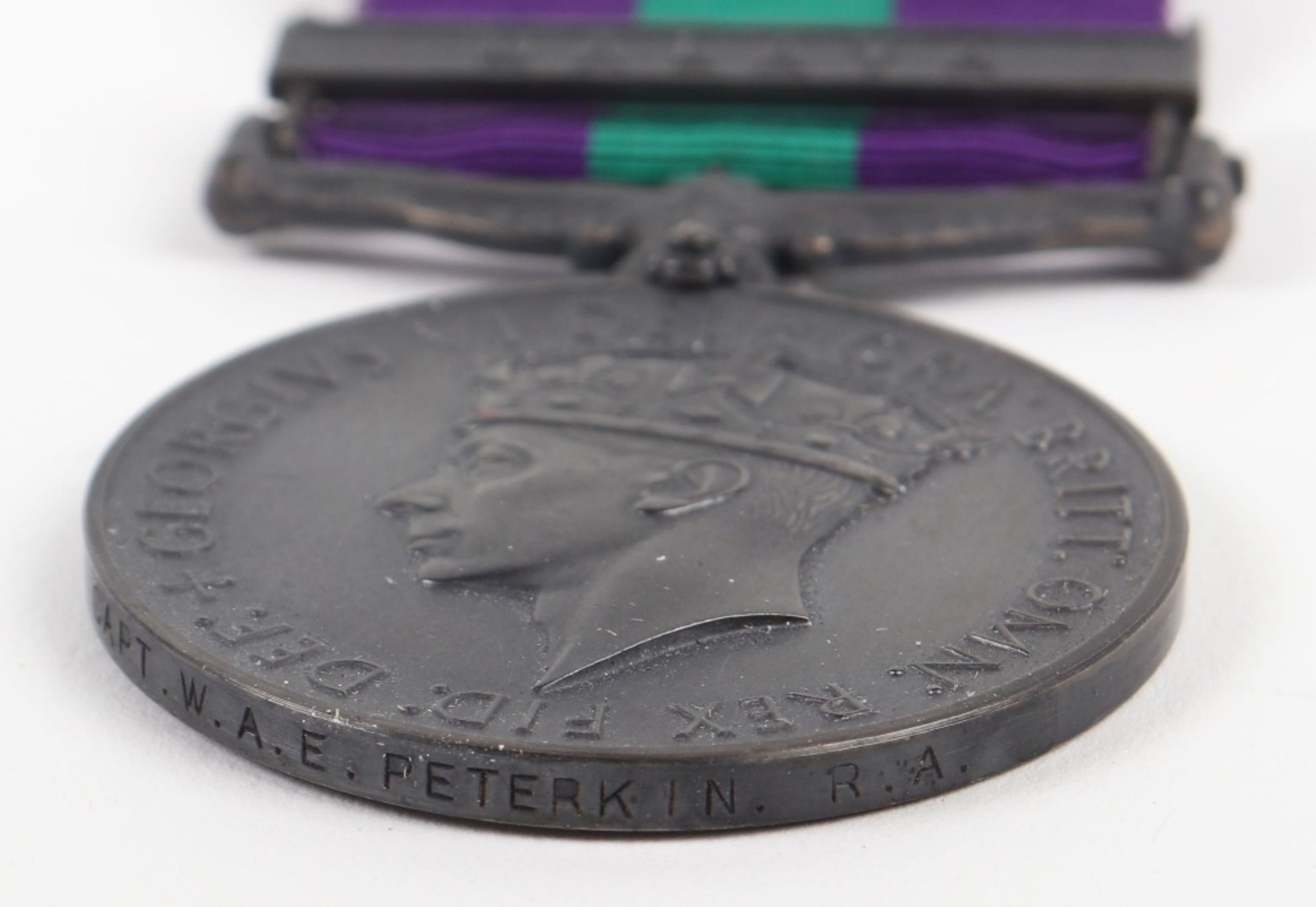 * George VI General Service Medal Officer Royal Artillery - Bild 3 aus 4