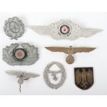 Selection of Third Reich Metal Insignia