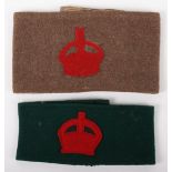 2x WW1 British Armbands