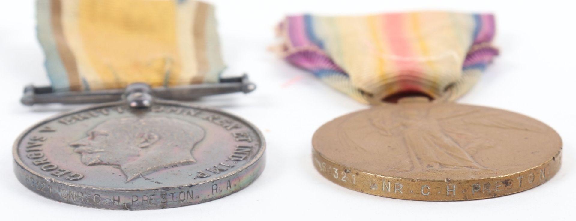 Great War British 1914-15 Star Medal Trio Kings Royal Rifle Corps & Royal Garrison Artillery - Bild 3 aus 4