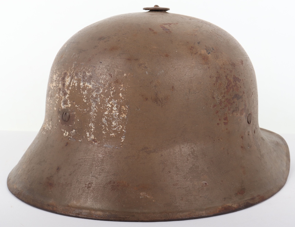 Rare WW1 Austrian Berndorfer Steel Combat Helmet - Image 3 of 11
